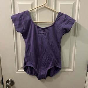 Freed of London Purple Short Sleeve Leotard - size M adult